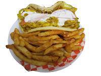 #3 Chicken Gyro Sandwich · A fluffy pita bread stuffed with grilled chicken breast, tomatoes, onions and cucumber sauce...