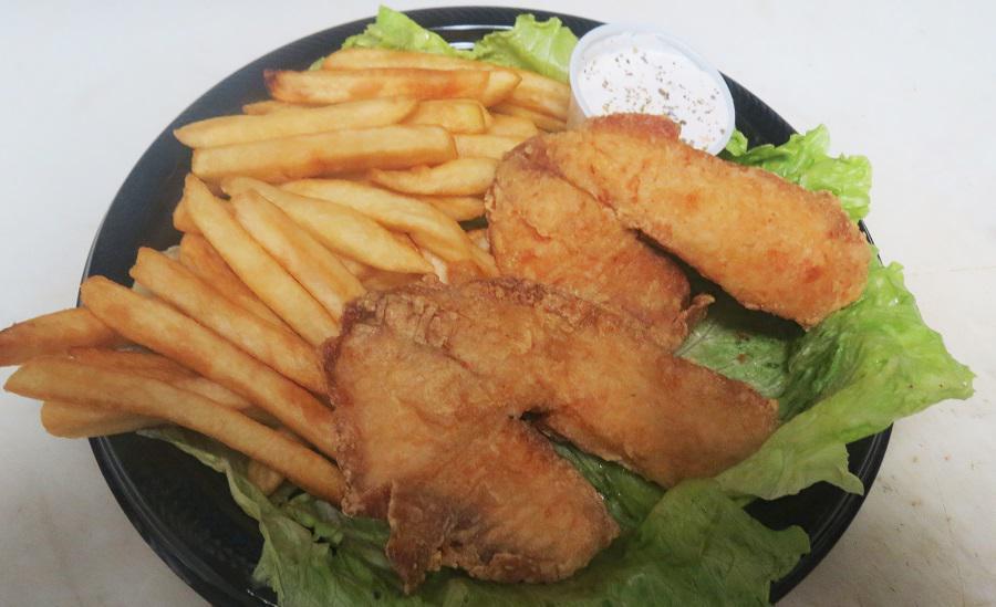 #31 Tilapia Fish Basket · 2  choice pieces of lightly battered tilapia fish. Served with french fries and a side of tartar sauce.