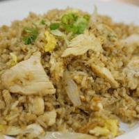 Kaw Pad Fried Rice · Thai style fried rice with your choice of meat.
