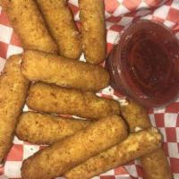 Mozzarella Stix (6pc) · Served with a side of pizza sauce.