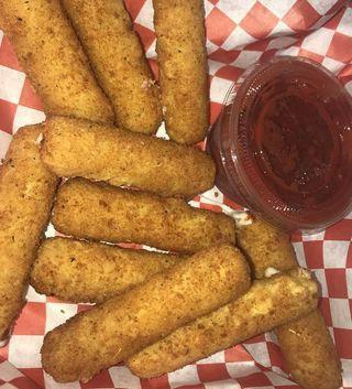 Mozzarella Stix (6pc) · Served with a side of pizza sauce.