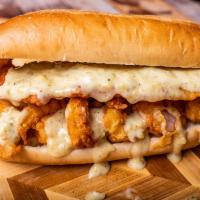Skrimp and Fish Po'Boy · 10 skrimps and 3 oz. of fish served on a toasted hoagie roll with your choice of our spicy o...