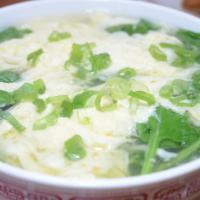 Egg Drop Soup with Spinach · 32 oz. 
