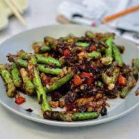 Sichuan String Beans · These Sichuan string beans are wok fried and is a little spicy. These are one of our popular...