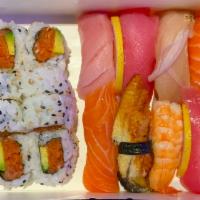 Classic Sushi Set B · - 8 pcs. Sushi - Tuna 2 pcs, Salmon 2pcs, Yellowtail, Albacore, Shrimp, Unagi
- 8 pcs. Calif...