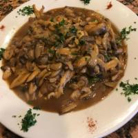 Chicken Marsala · Chicken and mushrooms sauteed in a Marsala wine sauce.