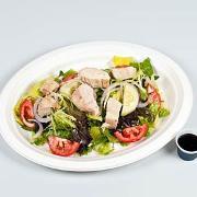 Chicken Caesar Salad · Fresh Romaine lettuce, Chixy's Caesar dressing, Parmesan cheese, croutons and sliced boneles...