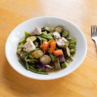 Pinakbet · Squash, bitter melon, okra, eggplant, and long beans. Served with rice. Add pork or tofu for...