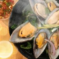 Thai Style Steamed Mussels · New. Steamed fresh mussels with basil, lemongrass, bell pepper served with spicy lime garlic...