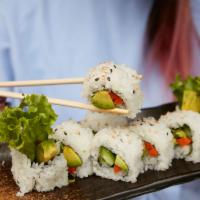 Vegetable Roll · Cucumber, Radish sprouts, Gobo, Avocado, Green leaf lettuce