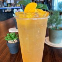 LYCHEE CRUSH · Handcrafted fruity beverage served over ice, blended fruity taste of lychee, peach, lime jui...