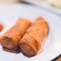 Crispy Spring Roll - 2 pieces · Veggie, lightly fried, and served with our Thai sweet chili sauce on the side