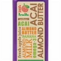16 oz. Acai Almond Butter Smoothie · Acai, banana, almond butter, almond milk, Omega-3 and fresh apple juice. 