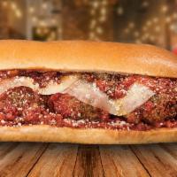 Homemade Meatball Sub · Satisfy your appetite with our Homemade Meatball sub. Made with hand-rolled meatballs, toppe...