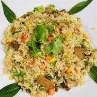 Vegan Fried Rice · Choice of meat: Beef, chicken, duck or ham. All fried rice dishes come with the option of br...