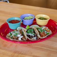 Taco Plate · Includes 1 pieces taco, rice and beans.