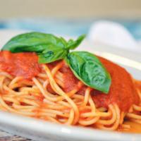 Pasta with Tomato Sauce · Choice of pasta.