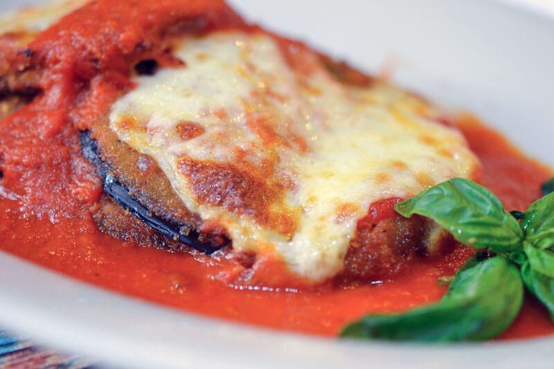 Pasta with Eggplant Parmesan · Choice of pasta.