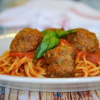 Pasta with Meatballs · Choice of pasta.