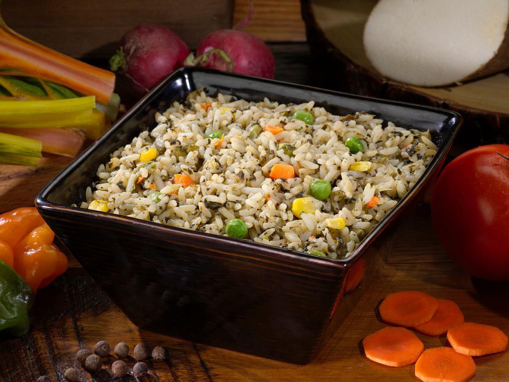 Spinach Rice · Nutritious, flavorful and versatile, this healthier option goes well with every item on our menu.
