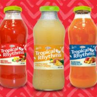 Tropical Rhythm · Feel the rhythm of the tropics with eight exotic Caribbean Fruit and Vegetable blends.