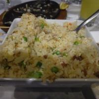 Shanghai Rice · Rice cooked with Chinese sausage, pork and shrimp.