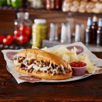 Original Texas Cheesesteak · How do you want it? Amoroso's Philly roll, Chimi style, or bowl. Choose your protein: beef o...