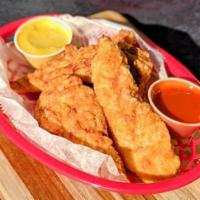 8 Piece Chicken Strips · 8 pieces of made to order chicken strips, choice of 2 sauces.