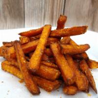 Sweet Potato Fries · Fried sweet potatoes.