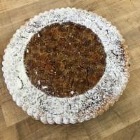 Pecan Pie · The perfect combination of cookie and candy. Shortbread crust with chewy caramel, roasted pe...