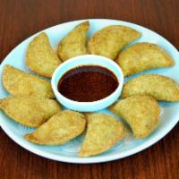2. Kun Mandu · Deep-fried dumplings made with pork and vegetables. No rice and side dishes.