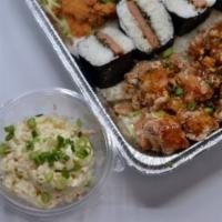 Maui Bundle · This bundle meal comes with crispy katsu chicken, sweet garlic chicken, and steamed rice. Co...
