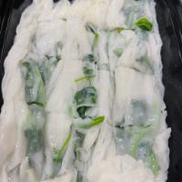 Watercress Steam Rice Roll · Free choice of cilantro, scallion, or bean sprout.