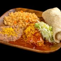 #19 Burrito and Enchilada Combo Plate · 