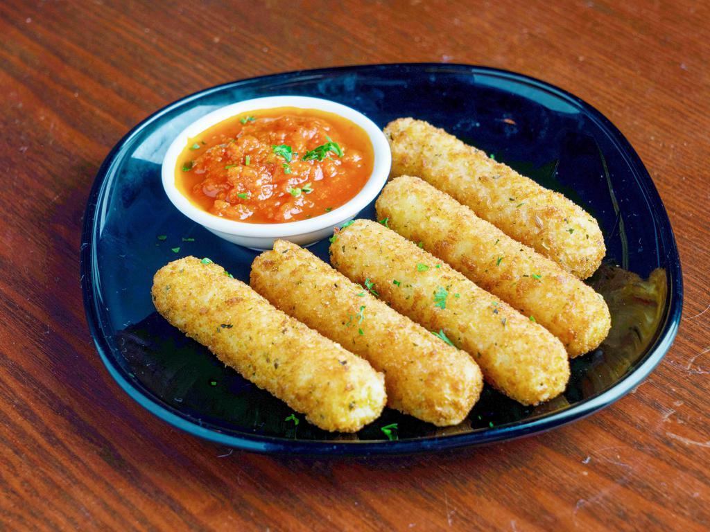 Mozzarella Sticks · served with marinara sauce.