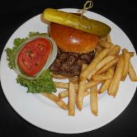 Brewhouse Angus Burger · 8 oz. burger and brioche bun.