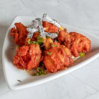 Chicken Lollipop · 5 pieces. Spicy flour battered drumsticks, seasoned with Himalayan spices and garlic sauce.