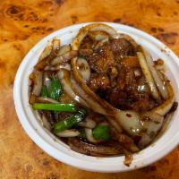 83. Mongolian Beef · Hot and spicy.