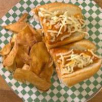 Buffalo Chicken Sub · Italian bread chicken patty tossed in Buffalo sauce and topped with mozzarella cheese.