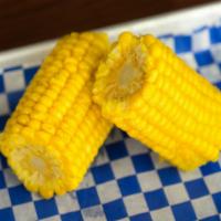Sweet Corn · Buttery, sweet corn-on-the-cob. Farm fresh when available.