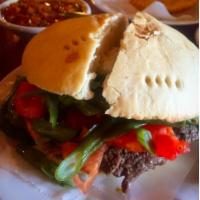 Chacarero Sandwich · Steak, green beans, tomato, mashed avocado and mayonnaise.