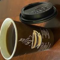 Americano · Double espresso with hot water - a rich alternative to drip coffee.