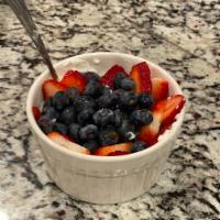 Housemade Granola · Greek yogurt, honey, assorted berries.