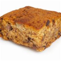 Chocolate Chip Banana Bread* · fresh baked chocolate chip banana bread with our homemade brown sugar cinnamon mix baked in.