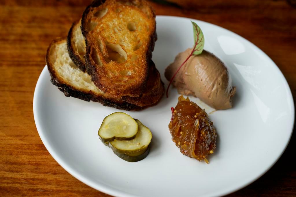 Chicken Liver Pate · onion chutney, pickles, bread