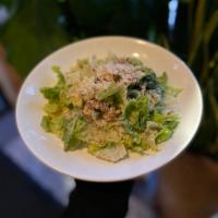 Caesar Salad · brown butter croutons, parmesan, fried garlic, caesar dressing