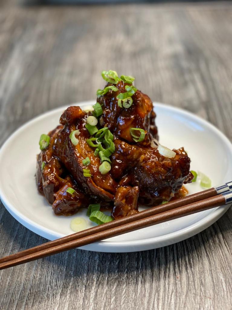 Asian Riblet · Riblets marinated in Asian spices and glazed in homemade BBQ sauce.
