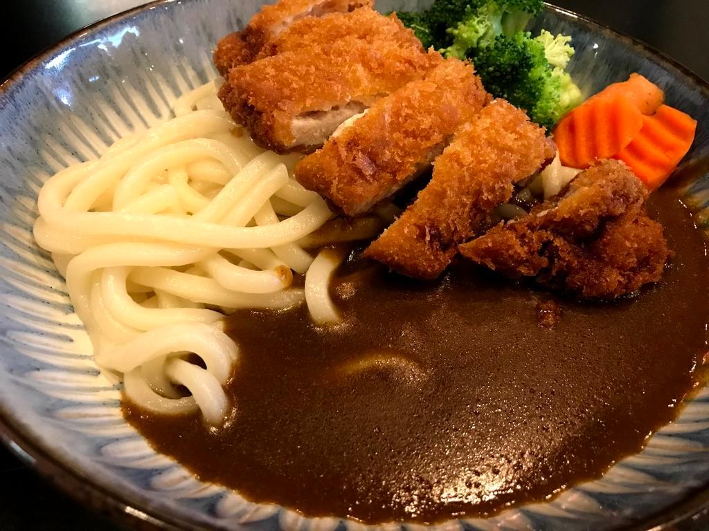 Udon Katsu Curry  · Pork Katsu Curry over Udon noodles 