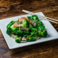 Sauteed Fresh Vegetables · Bok choy, a-choy , broccoli or Chinese cabbage. Gluten free.