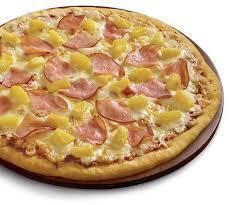 Hawaiian Pizza · Pineapple, Canadian bacon and mozzarella cheese.